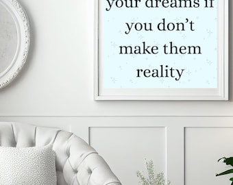 Motivational Printable Wall Art – Minimalist Quote for Home Office – Digital Download