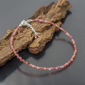 Pink Tourmaline Bracelet, October Birthstone Jewelry, Natural Gemstone  Bracelet, Healing Crystal Bracelet, Gift for Her, Healing Bracelet