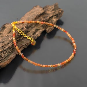Carnelian Gemstone Bracelet: Energy, Courage & Motivation