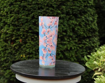 Sakura Cherry Blossom Vase – Handmade Pastel Ceramic Vase for Table & Home Decor