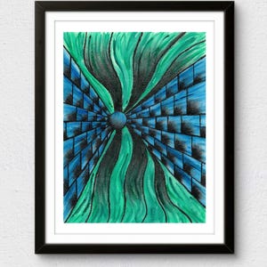 Water in the Walls, original art print, fine art, water, watercolor, art print, expressionist, abstract