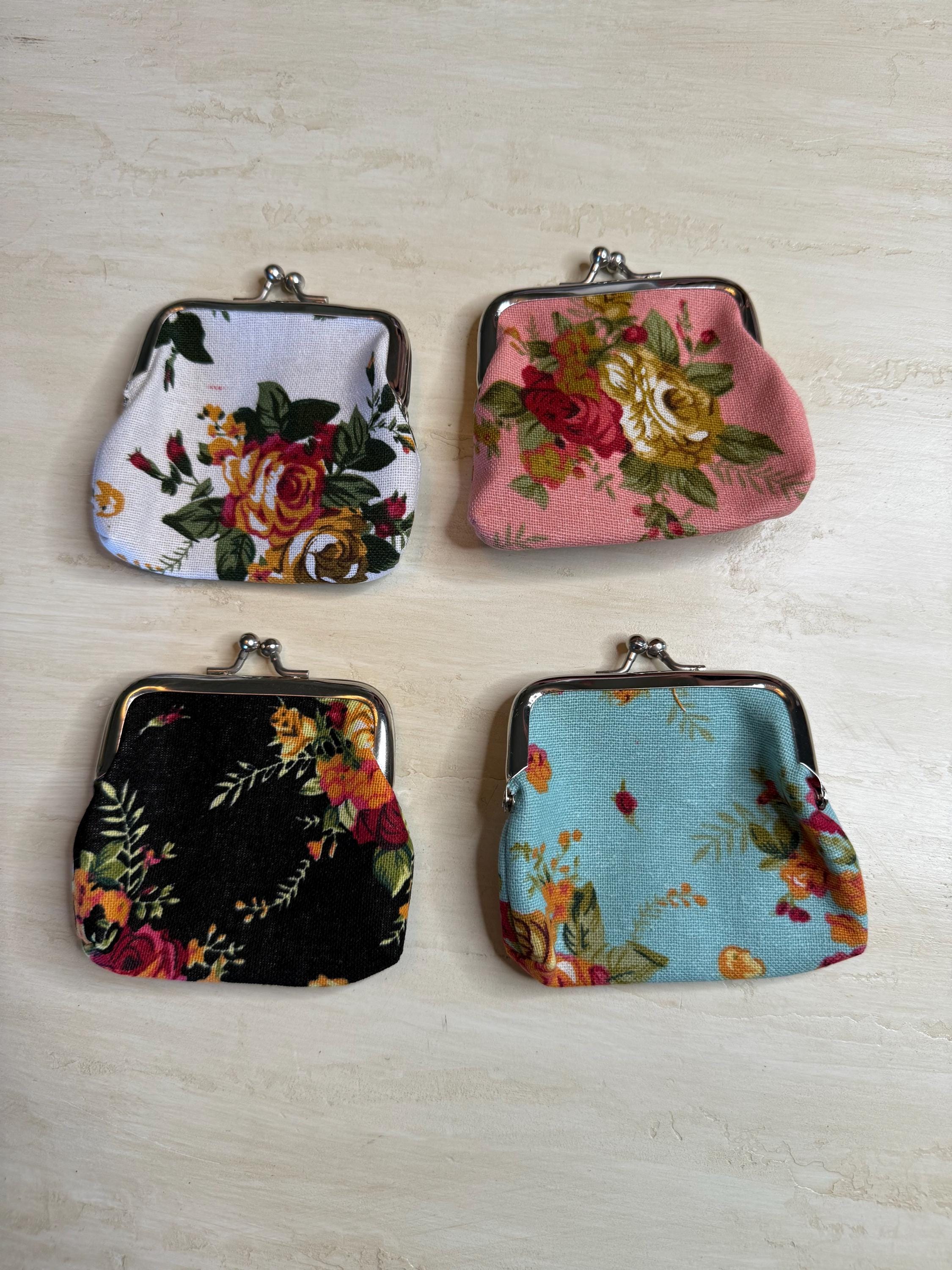 ワンポイント付き 小銭入れ 小物入れ ポーチ ブラック マーク付き