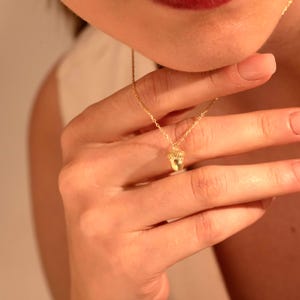 Acorn Necklace – Tiny Oak Seed Good Luck Pendant