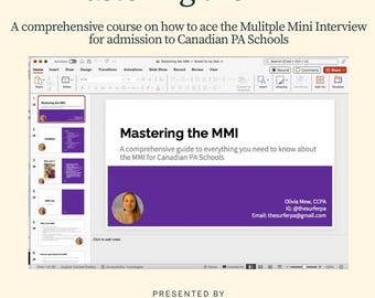 Mastering the MMI: 1 hour Online Course to prepare for the Multiple Mini Interview