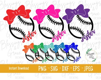 Baseball sister PNG bundle, Baseball sister svg, Baseball sister png, baseball sis png, baseball sister tshirt, baseball bow, baseball sis