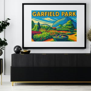 Garfield Park Chicago Print: Conservatory Art, Illinois Neighborhood (Digital Download)