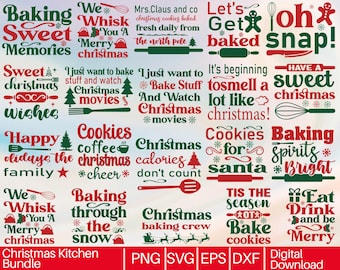 Christmas Kitchen Svg Bundle,christmas kitchen svg, baking svg,Christmas baking svg,gingerbread svg, holiday baking svg,Christmass apron svg