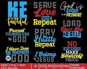 Bibel Vers Tshirt Designs Bundle, christliche T-Shirt Designs PNG Bundle, Bibel Vers Shirt PNG, Bibel Schrift Zitate svg Bündel, Schrift svg