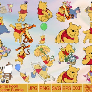 Winnie the pooh svg bundle, Winnie the pooh svg,winnie the pooh svg classic,winnie the pooh svg for cricut,winnie the pooh png tshirt