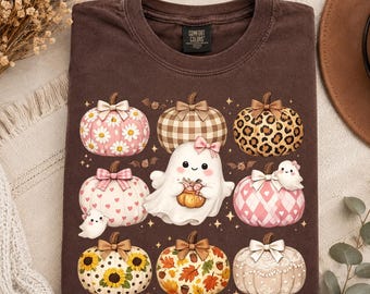 Boho Pumpkin PNG, Cute Pattern Pumpkin Design, Coquette Autumn Shirt PNG, Trendy Thanksgiving Png, Preppy Fall Pumpkin Sublimation,Viral Png