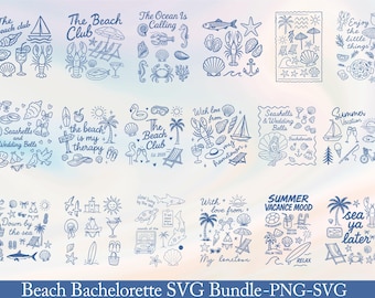 Beach Bachelorette SVG Bundle, Beachy Bachelorette Party SVG,Coastal Bride Tribe Svg Collection,Tropical Bachelorette SVG Pack,Last Sail