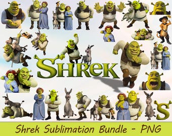 Shrek, Shrek Png File, Png Bundle, Vector, Cricut, Silhouette, Cut Files, Digital Download, Instant Download, vector file Png File, Shrek hd