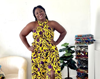 The Multi Hyphenated Ankara Maxi Dress