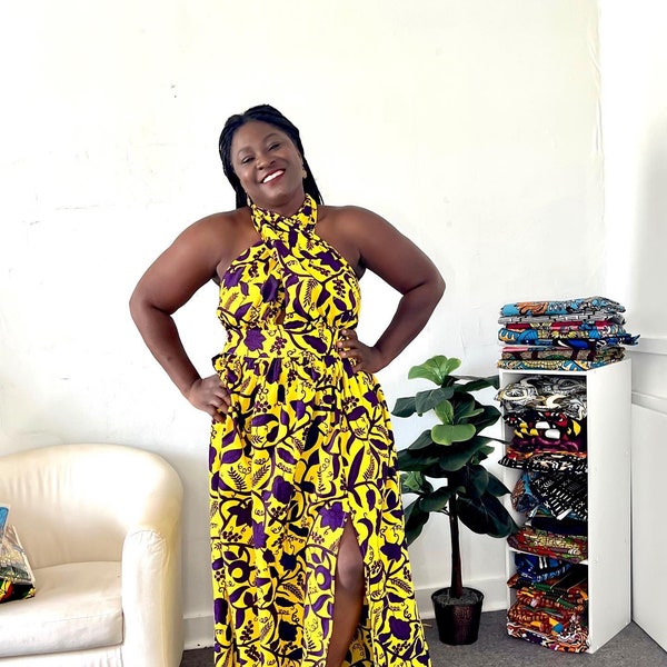 The Multi Hyphenated Ankara Maxi Dress