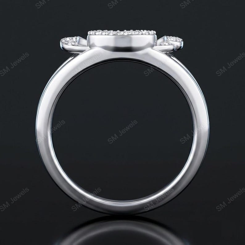 Lilo & Stitch London Blå Topas, CZ Diamantring Sterlingsilver bild 4