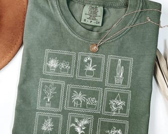 Plant Lover Shirt, Botanical Tee, Gardener Outfit, Indoor Plant Gifts, Succulent Shirt, Plant Sweater, Gardening Sweatshirt