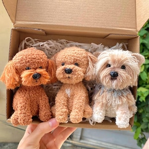 Custom Crochet Dog From Photo, Knitted Pet, Custom Dog Plush, Meaningful Gift For Parents, Handmade Crochet Pet, Portrait Dog Keychain