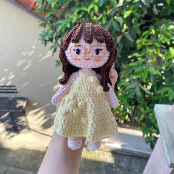 Custom Keychain Dolls, Custom Knitted Keychain, Personalized