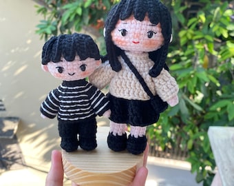 Custom Crochet Couple Dolls, Personalized Amigurumi Portrait Doll