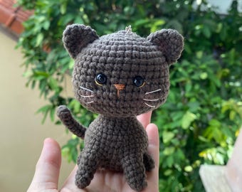Custom Crochet Pet Keychain, Amigurumi Animal Souvenir