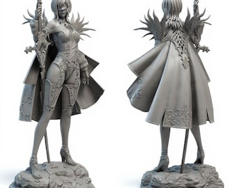 STL 3D Pack Anime, Nier Automata 10h | Dnd, Tabletop, RPG, Path Finder, Miniature