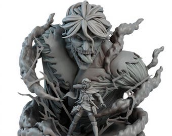 STL 3D Pack Anime, The Attack on Titan Eren, Levi | Dnd, Tabletop, RPG, Path Finder, Miniature