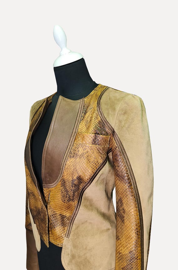 Gucci Suede & Python Leather Jacket | Tom Ford Er… - image 14