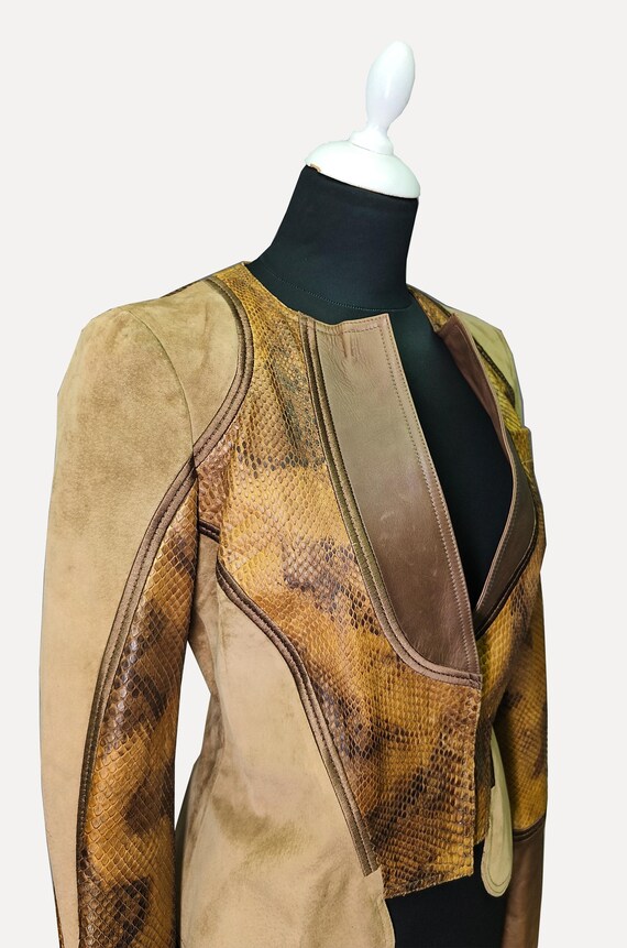 Gucci Suede & Python Leather Jacket | Tom Ford Er… - image 11