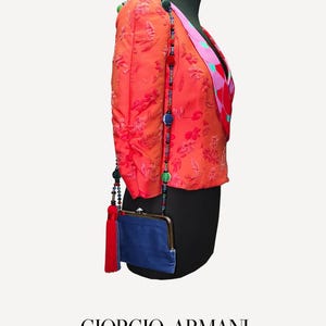 Giorgio Armani _ Made In Italy _ Runway _ Silk Velvet_ Clutch Evening Bag