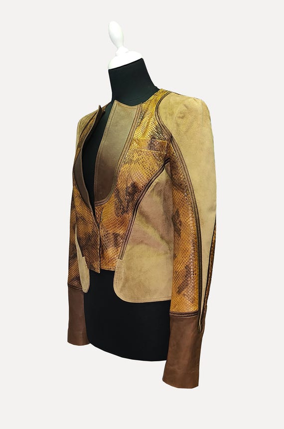 Gucci Suede & Python Leather Jacket | Tom Ford Er… - image 9