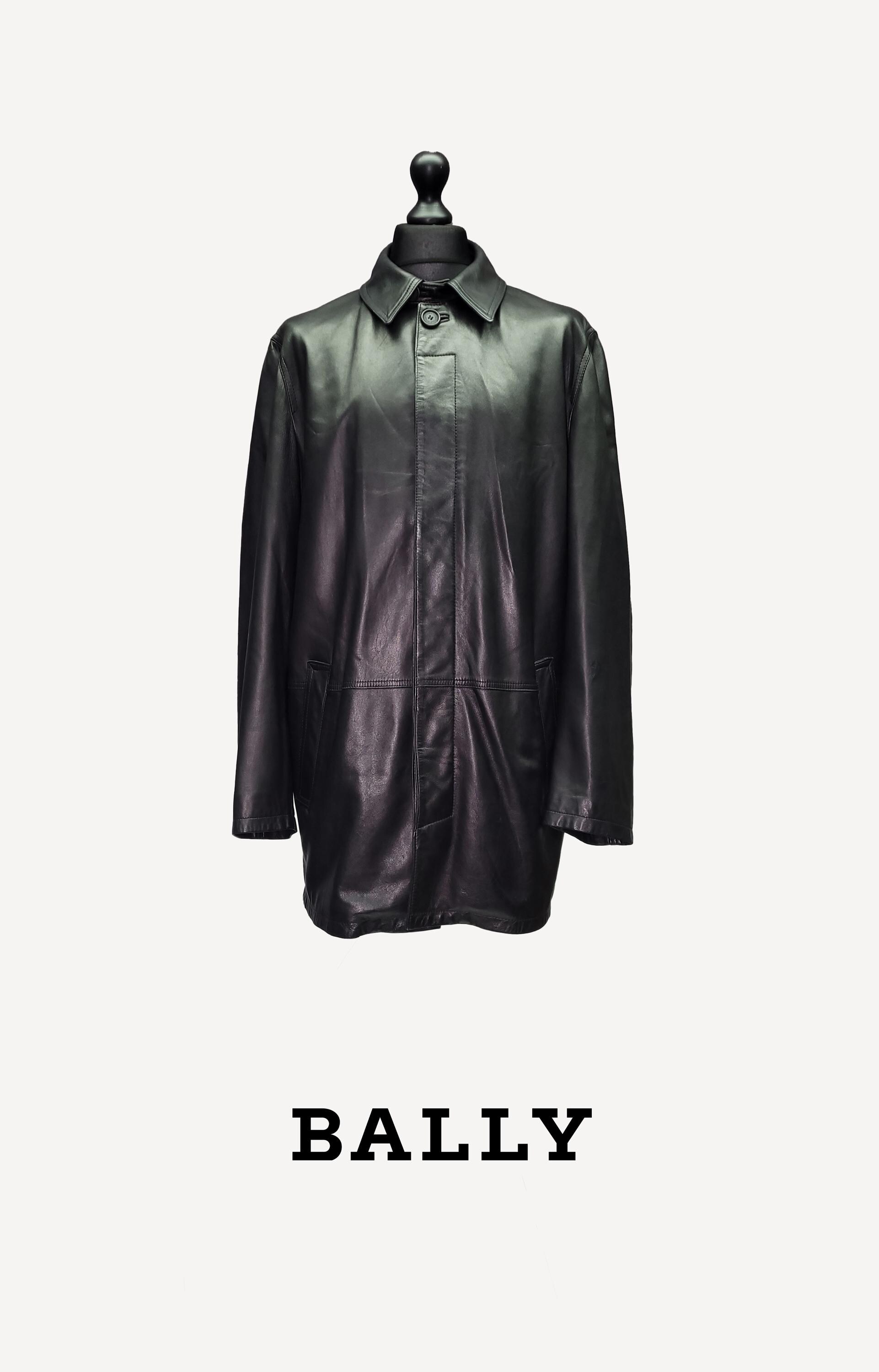 ジャケット・アウター VINTAGE BALLY LEATHER JACKET UK36 Vintage Bally Brown Leather Bomber Jacket Size 40 Medium M
