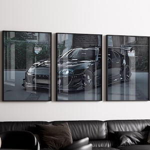 Toyota Supra MK4 Automotive Digital Poster, Car Wall Art, JDM Home Decor, Gift for Him, Printable Sport Car, Digital Download