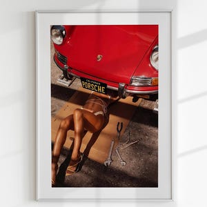 Vintage 911 Wall Art, Vintage Porsche Wall Art, 1970s Retro Car Wall Art, Porsche Decor, Porsche Gift, Classic Porsche, Digital Download