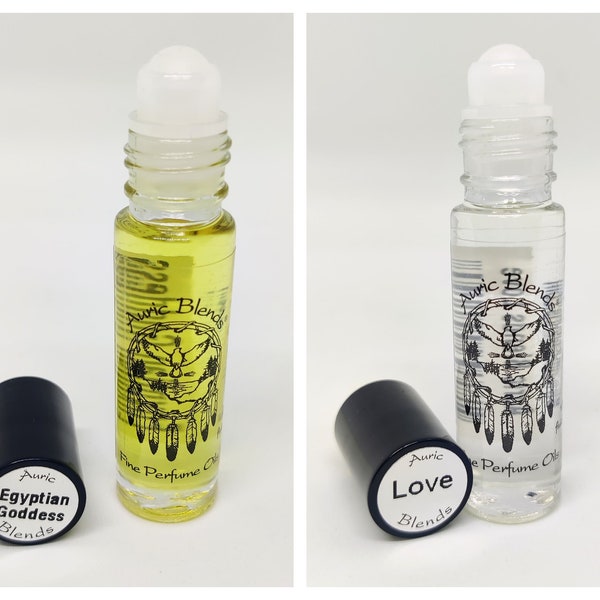 Auric Blends Roll-On Perfume | Love | Egyptian Goddess| Musk| 1/3 oz| Fragrance | Parfum | Scent | Cologne | Aroma | Beauty | Essential Oils