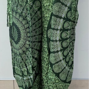 NEW! High Crotch Mandala Harem Pants Unisex | Elastic Waist | High Waisted | Hippie | Thai | Yoga | Boho | Comfy Pants | Trousers |