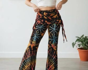 Tie Dye Fairy Flare Pants | Bolli Festival Yoga & Dancing Pants