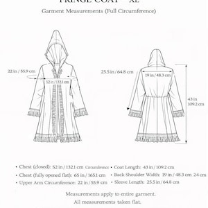 Blue Paisley Hooded Festival Coat – Acrylic Wool Wizard Cloak, Boho Fringe Jacket image 20