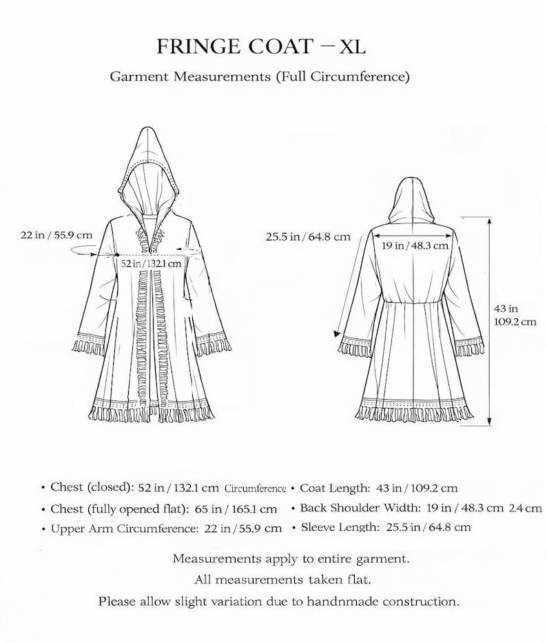 Blue Paisley Hooded Festival Coat – Acrylic Wool Wizard Cloak, Boho Fringe Jacket image 20