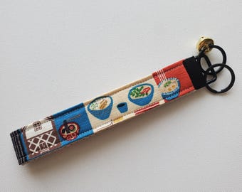 Wristlet Keychain with a jingle bell