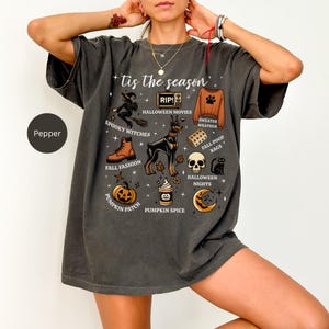 Halloween Doberman Unisex T-Shirt, Festive Fall Tee, Spooky Shirt, Doberman Apparel, Trick or Treat Clothing, Pumpkin Spice Top