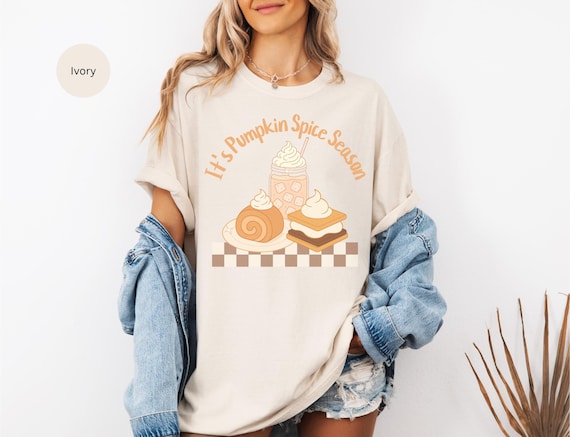 Pumpkin Spice T-Shirt, Fall Apparel, Autumn Fashion, Halloween Top, Cozy Gift, Seasonal Tee