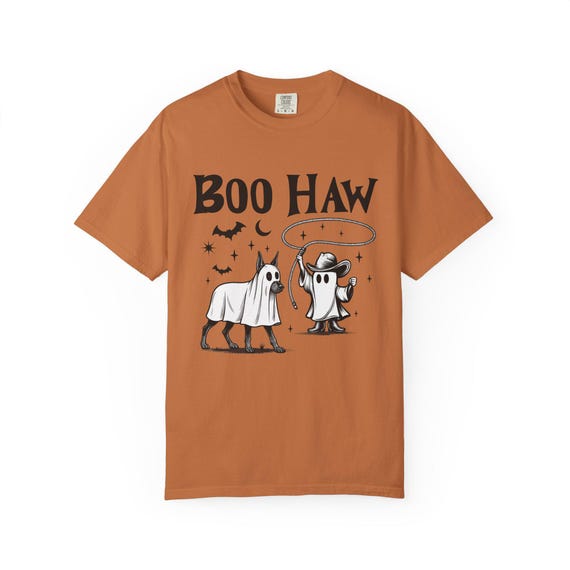 Boo Haw T-Shirt, Halloween Shirt, Ghost Costume Tee, Unisex Graphic Tee, Fall Apparel, Spooky Season Clothing