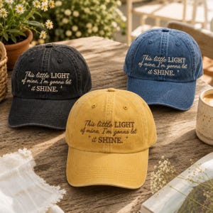 Embroidered Dad Hat, Christian Baseball Cap, Faith Scripture Apparel