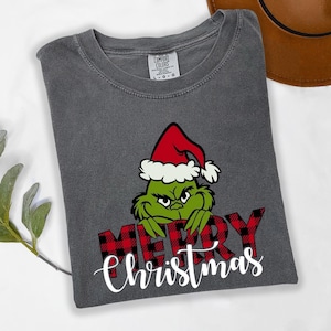 Comfort Colors® Grinch Christmas Shirt, Merry Christmas Tee, Funny ,%100 Cotton,3XL