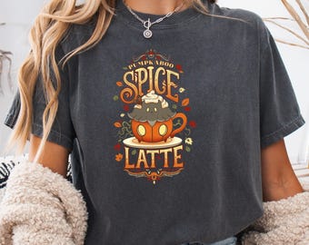 Pumpkaboo Pumpkin Spice Latte Shirt,Spooky Season Crewneck,Coffee Lover,Thanksgiving,Fall Tee
