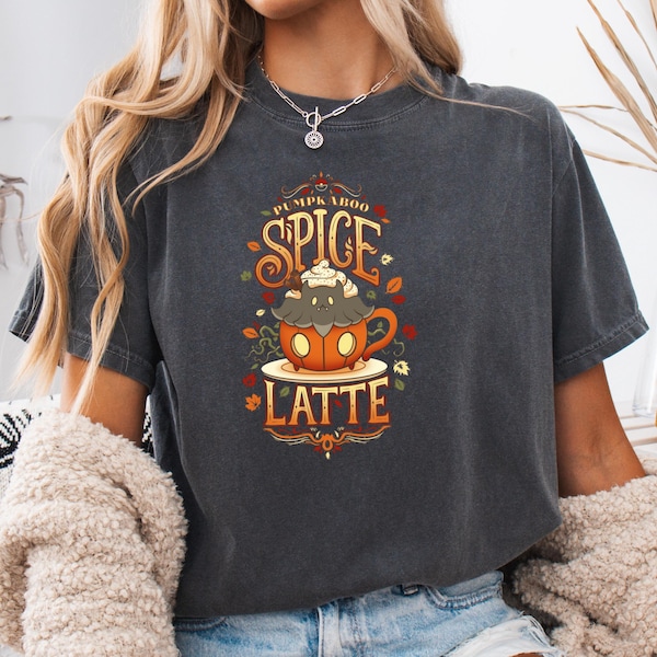 Pumpkaboo Pumpkin Spice Latte Shirt,Spooky Season Crewneck,Coffee Lover,Thanksgiving,Fall Tee