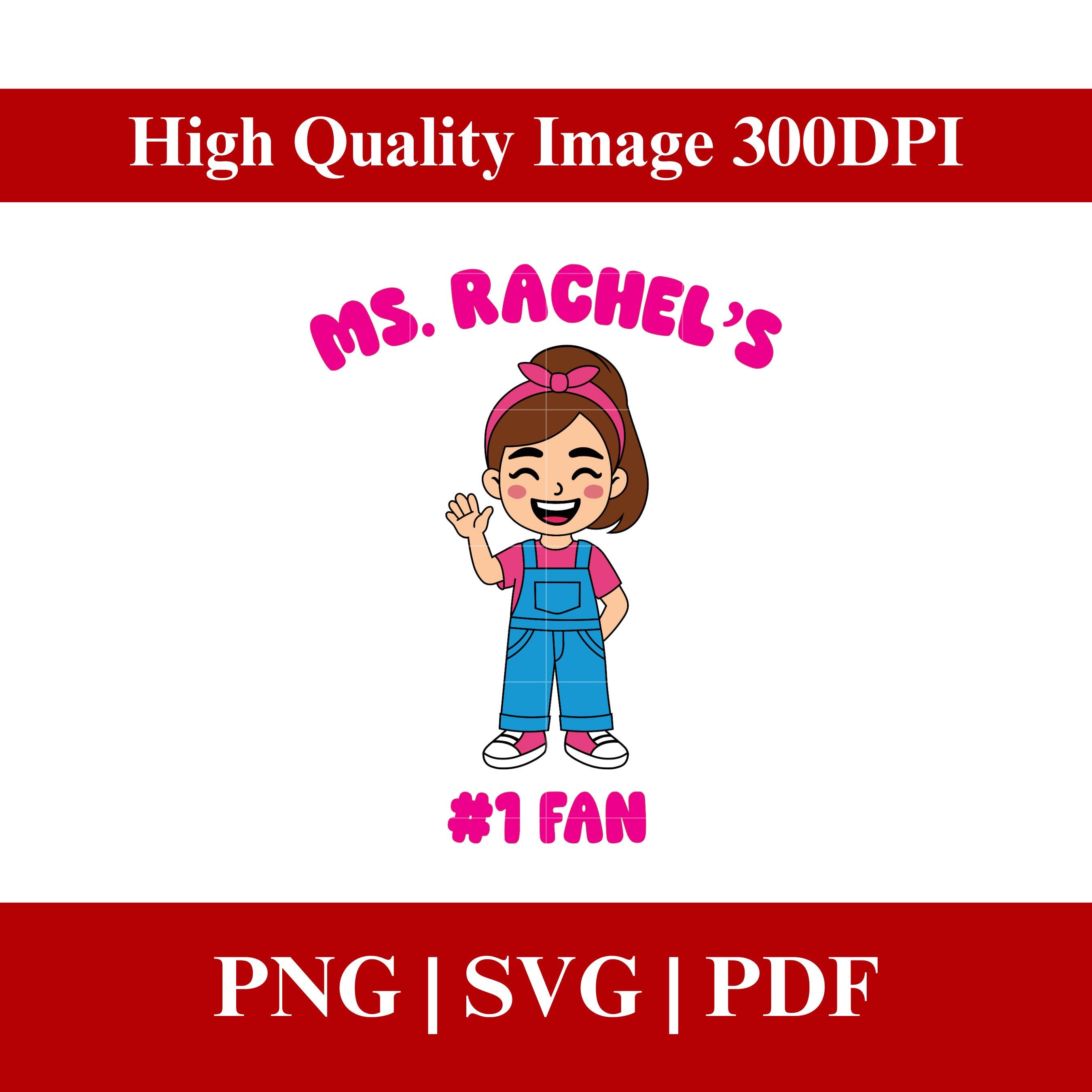 Ms Rachel #1 Fan PNG SVG: Toddler Superhero Design (digital Download ...