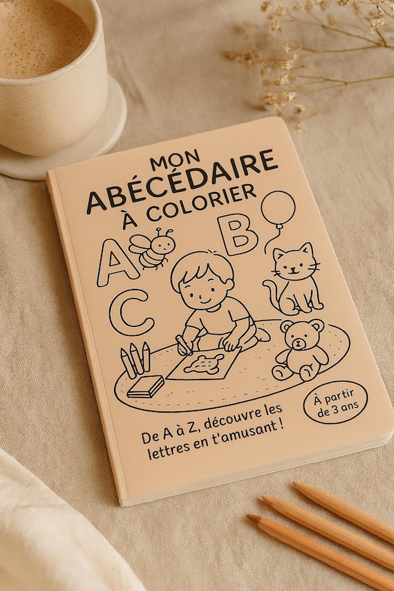 Abécédaire à Colorier pour Enfants – Alphabet A à Z à Imprimer (PDF) – Livre éducatif dès 3 ans