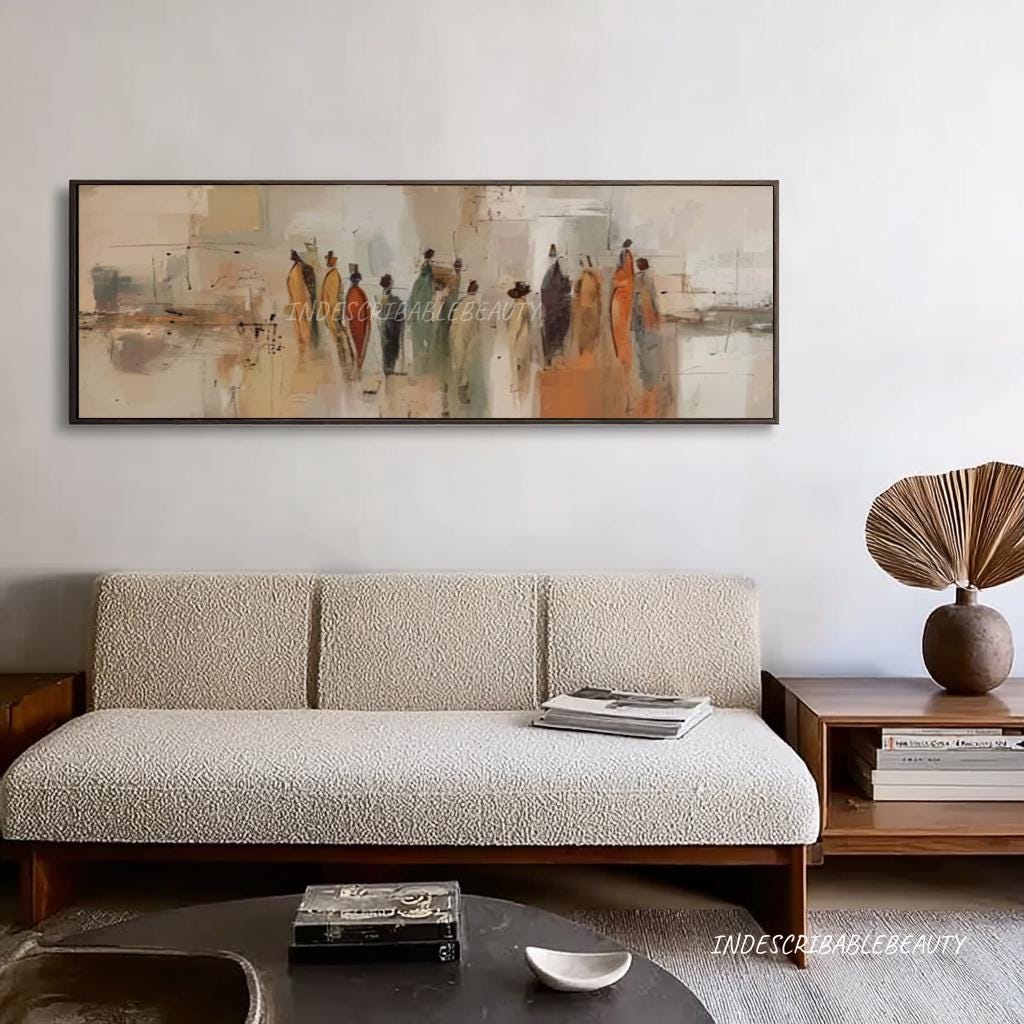 lager-long-horizontal-framed-canvas-wall-art-abstract-figurative-oil