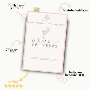 31 Days of Proverbs Bible Study Guide: Daily Devotional for Women (PDF Download)
